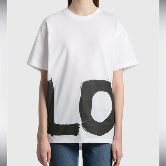 LOVE Cotton Oversized T-Shirt Love initials Imitation of famous brand , size XS - Picture 8 of 9